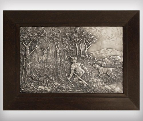 Płaskorzeźba ze św. Hubertem