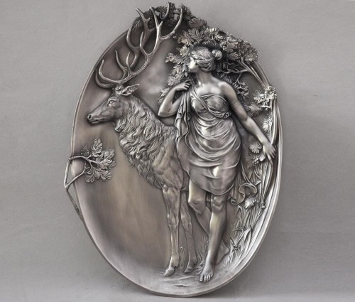 Patera Św. Hubert, Diana - myśliwska taca - prezent dla myśliwego