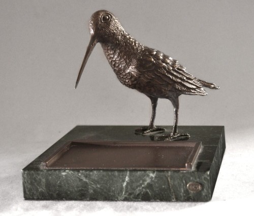 Wizytownik z rzeźbą słonki