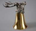 Złocony kielich myśliwski ze srebrzonym jeleniem