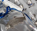 Ekskluzywny prezent dla wędkarza - karafka do alkoholu i kieliszki z motywem łososia