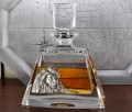 Ekskluzywna kryształowa karafka do whisky, natura - lew