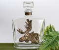 Prezent dla myśliwego - karafka do alkoholu z łosiem