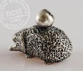 Figura jeż srebrzony - Nest