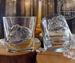 Kryształowe szklanki do whisky  niedźwiedź - 2 szt