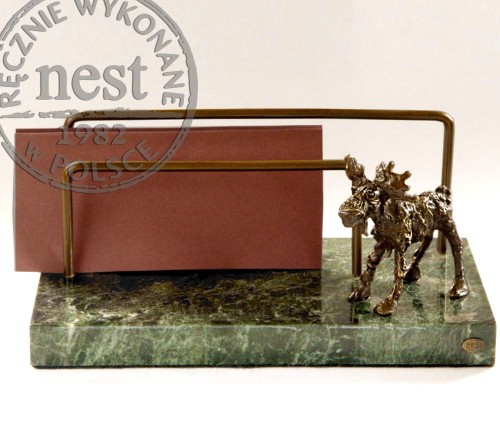 Listownik -  łoś na marmurze