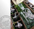 Wyjątkowy myśliwski prezent - karafka i kieliszki w ekskluzywnej kasecie  z drewna dębowego