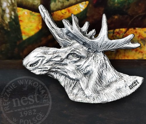 przypinka myśliwska - łoś