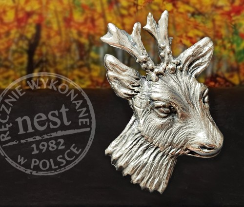 przypinka do myśliwskiego kapelusza- koziołek