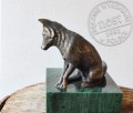 Rzeźba lisa z brązu - prezent mysliwski