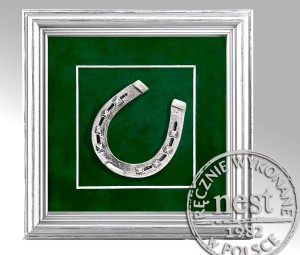 Prezent dla jeźdźca - srebrzona podkowa