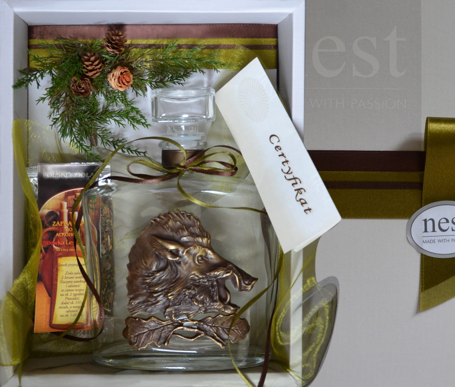 Prezent dla myśliwego - karafka myśliwska dzik