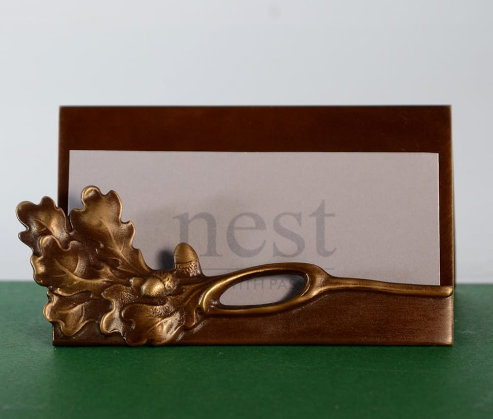 Wizytownik z motywem dębu