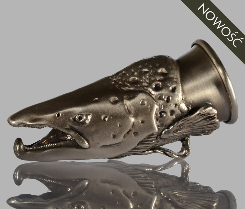 Oryginalny prezent dla wędkarza - kieliszek kulawka łosoś