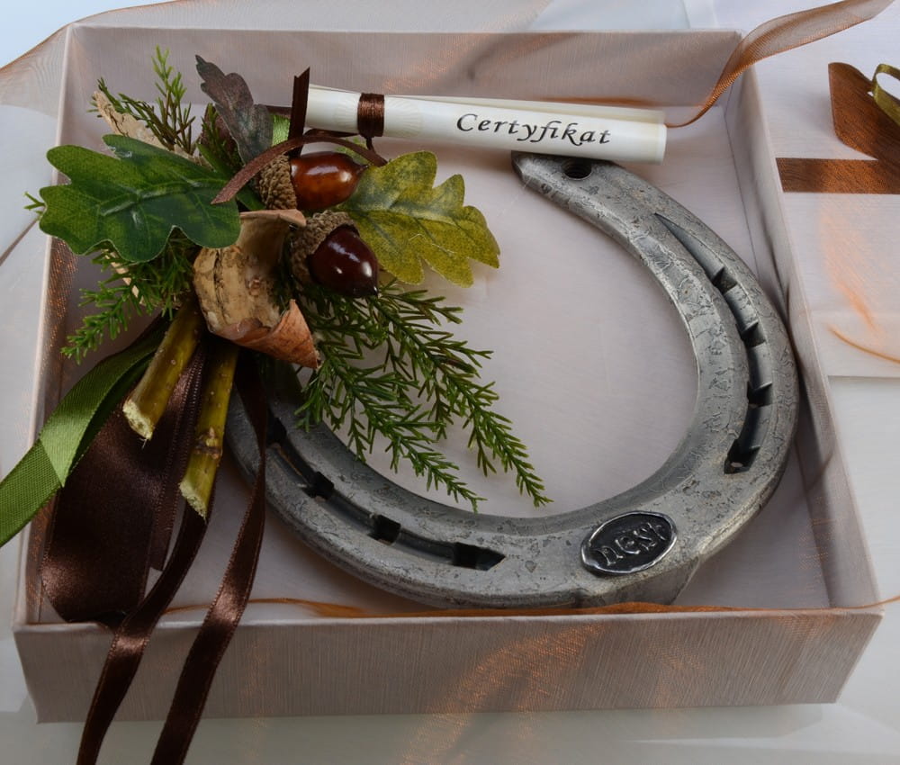 Prezent jeździecki - podkowa na szczęście