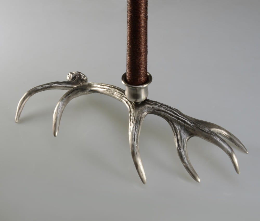 Prezent dla myśliwego - świecznik w kształcie rogu