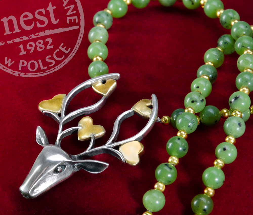 Biżuteria dla Diany - naszyjnik z jeleniem