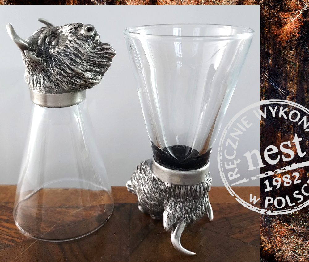 Kieliszek do shotów z żubrem