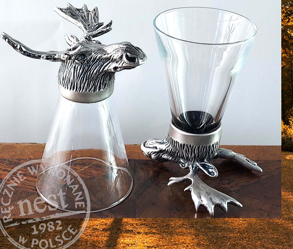 Myśliwski kieliszek łoś