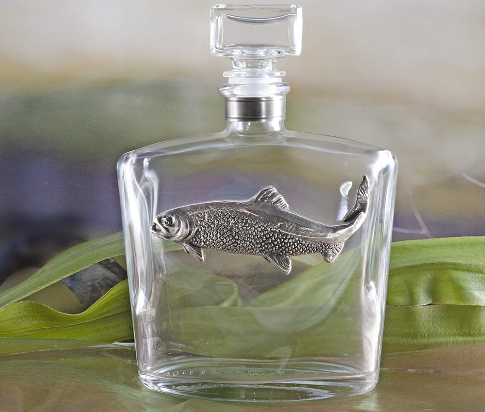 Prezent dla wędkarza - karafka z łososiem