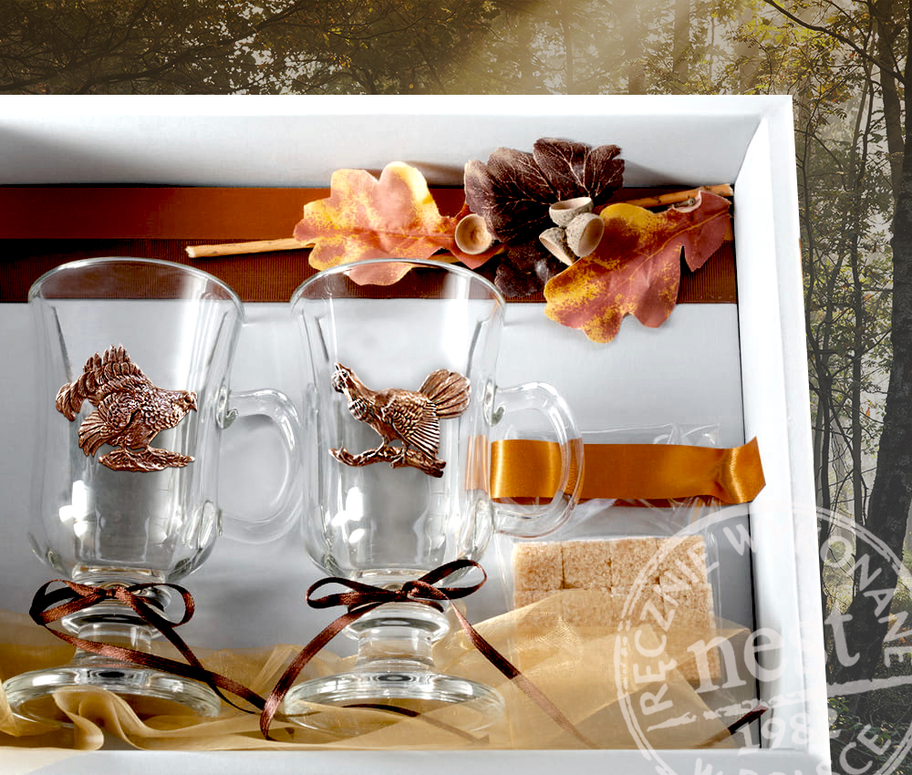 Prezent dla leśnika - zestaw szklanek Irish Coffee